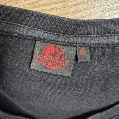Mortal Kombat grafikás koptatott póló – 6XL