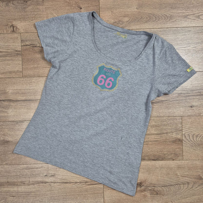 Route 66 szürke női póló - XL