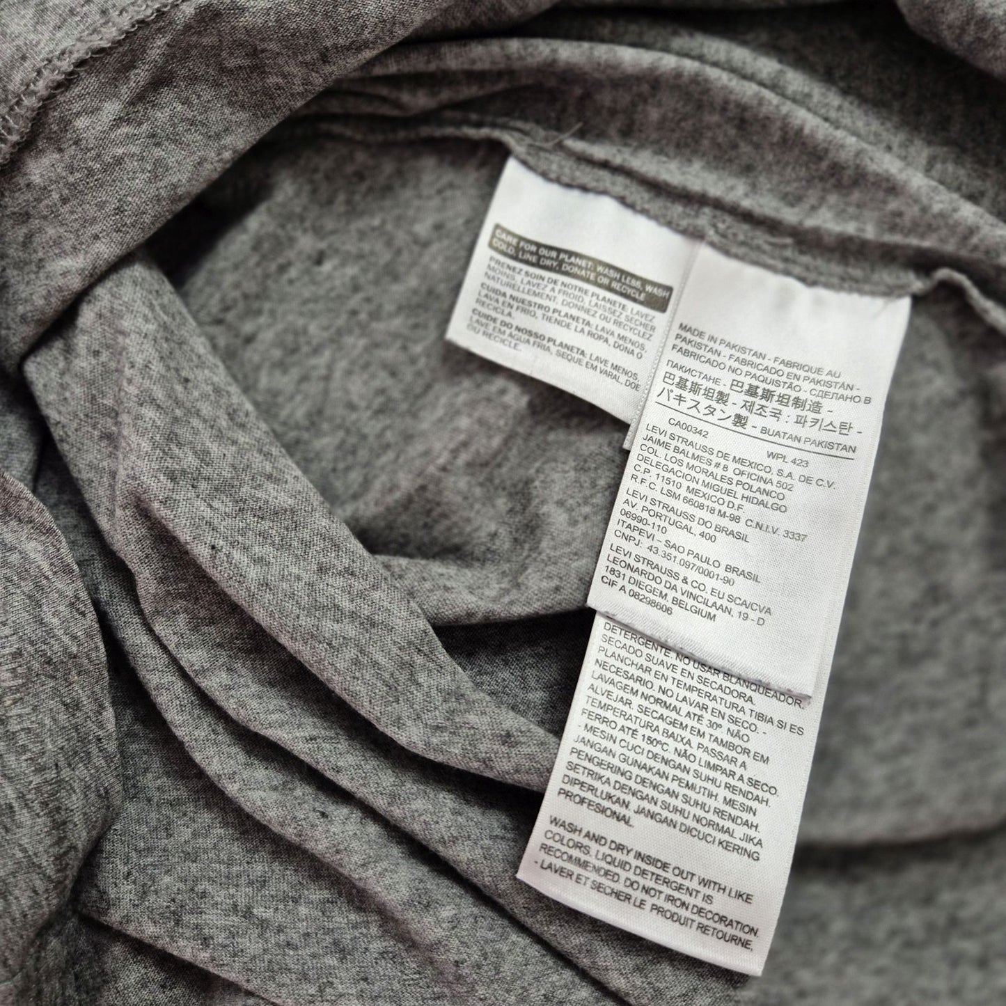 Levi's szürke női logós póló - S