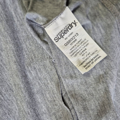 Superdry szürke melírozott női póló vintage nyomattal - L