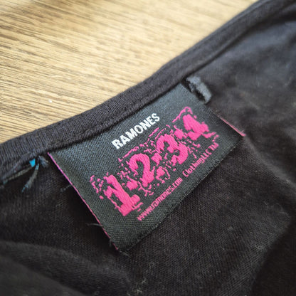 Ramones fekete női ujjatlan felső - XS