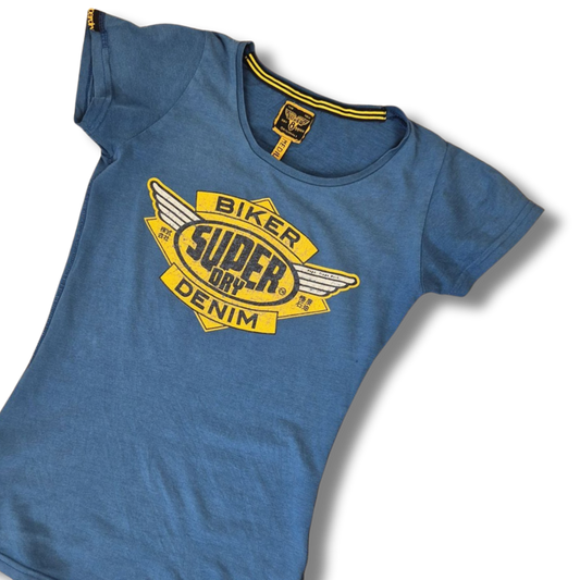 Superdry kék női póló - M