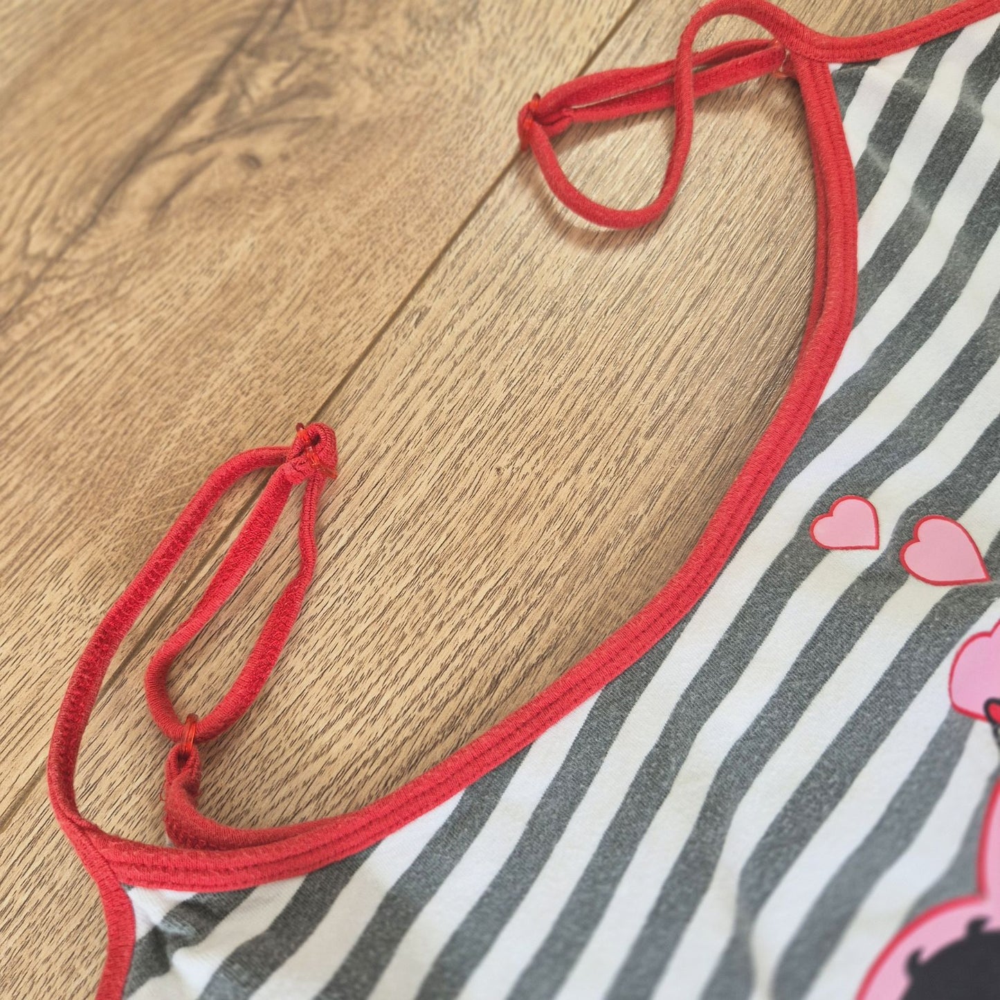 Vintage Betty Boop csíkos top - L