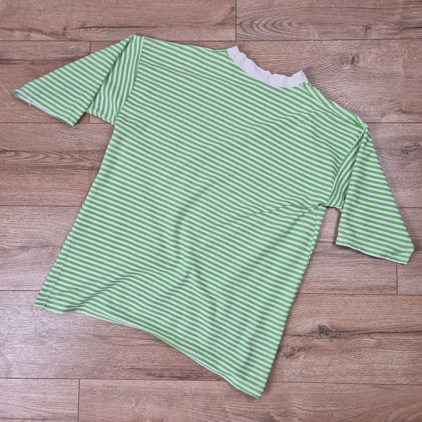 Avec Brio vintage zöld csíkos női felső - L