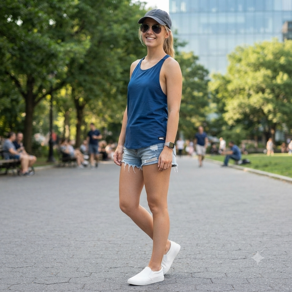 HKMX by Hunkemöller sötétkék női trikó (tank top) - M