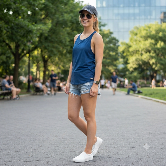 HKMX by Hunkemöller sötétkék női trikó (tank top) - M