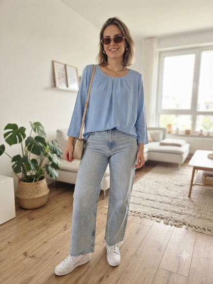 Atelier GS világoskék női blúz - XL