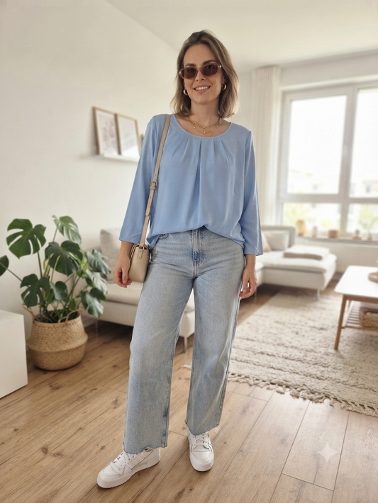 Atelier GS világoskék női blúz - XL