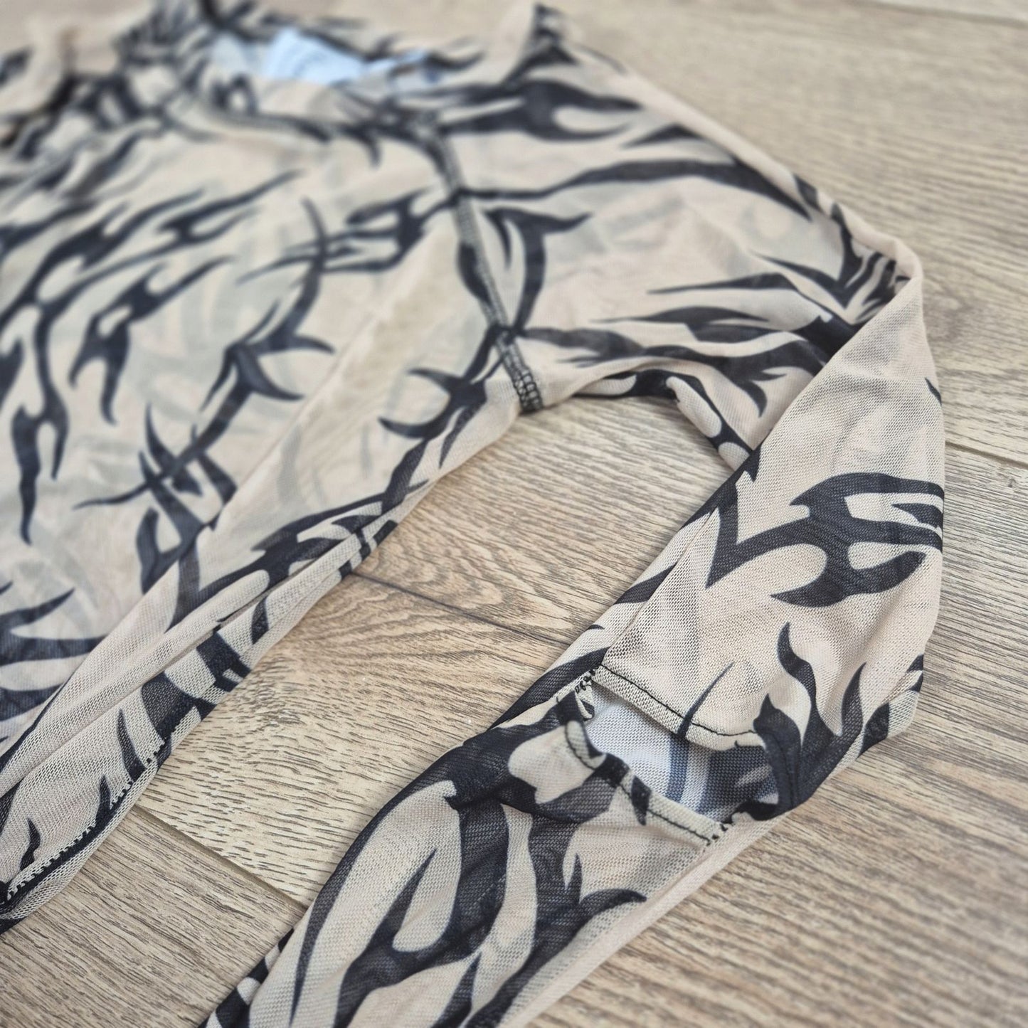 Collusion bézs-fekete női body - XS