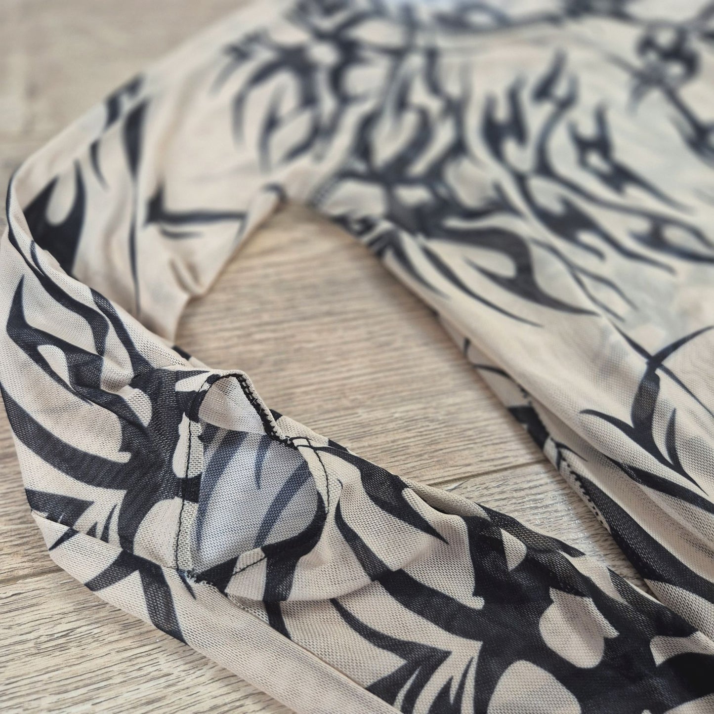 Collusion bézs-fekete női body - XS