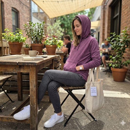 Nike lila női kapucnis pulóver - S
