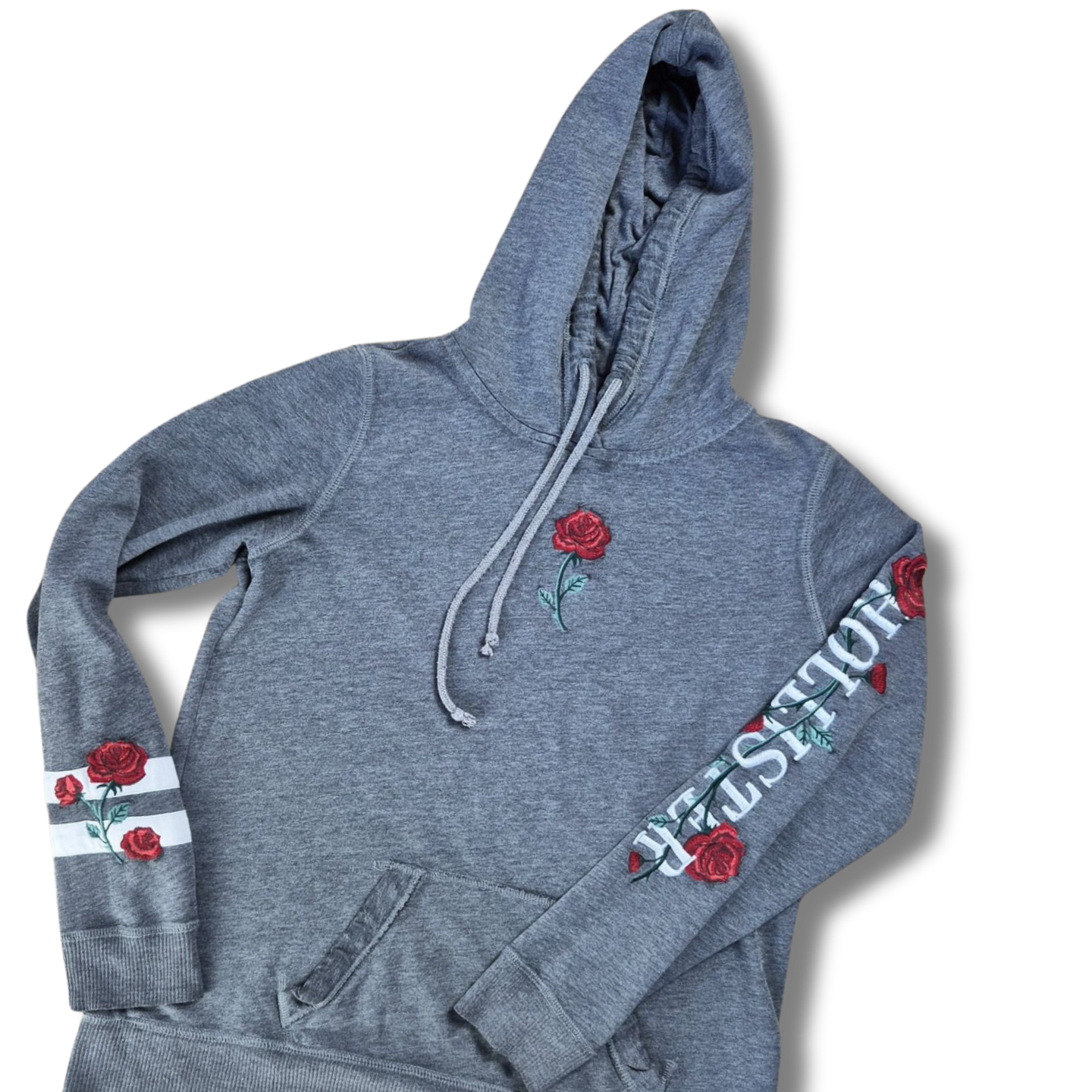 Hollister szürke női kapucnis pulóver - M