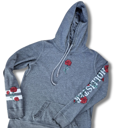 Hollister szürke női kapucnis pulóver - M