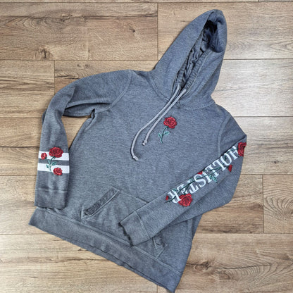 Hollister szürke női kapucnis pulóver - M