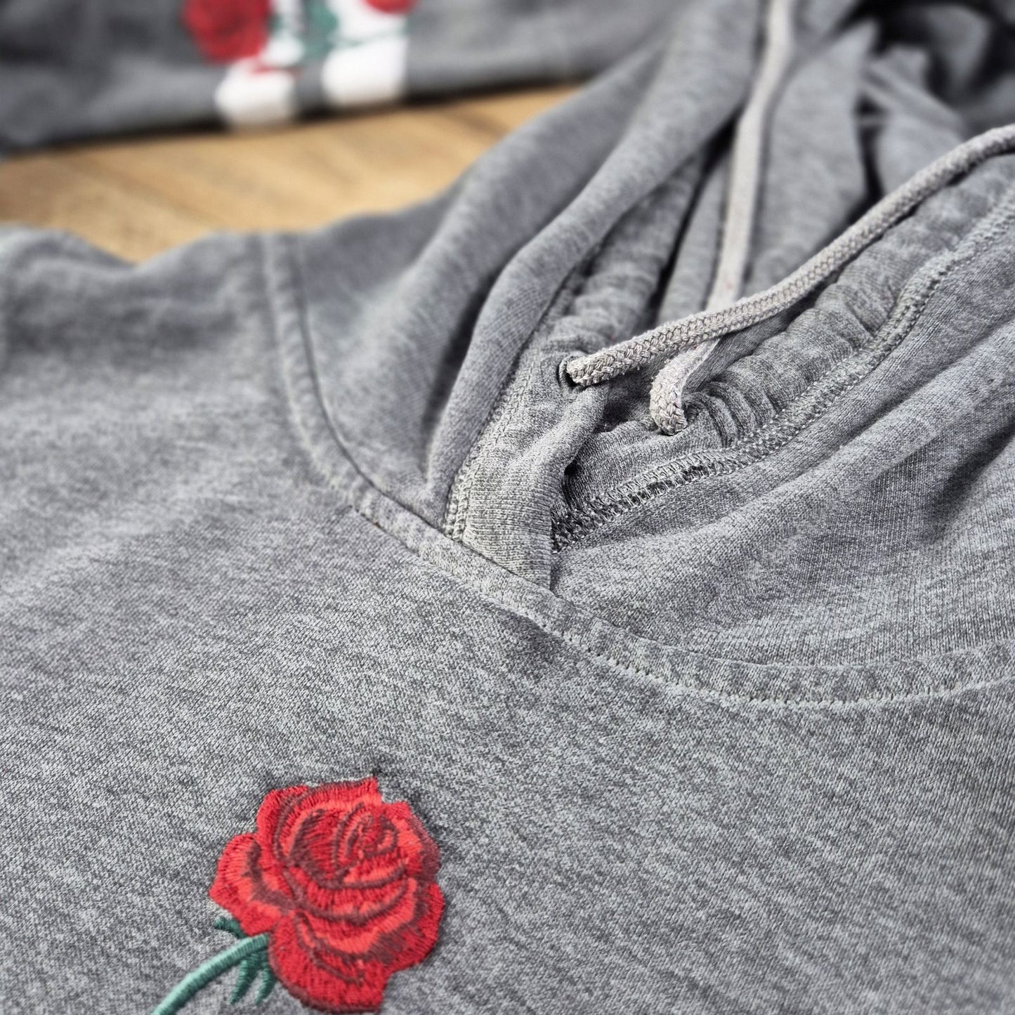 Hollister szürke női kapucnis pulóver - M