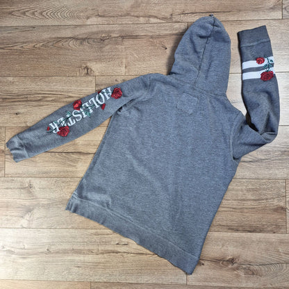 Hollister szürke női kapucnis pulóver - M