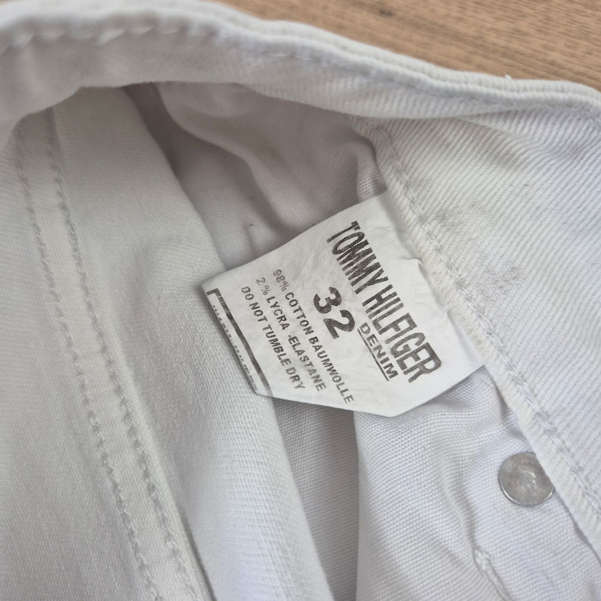 Tommy Hilfiger fehér női farmer nadrág - L