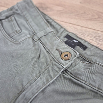 H&M Olajzöld farmer rövidnadrág - 34 (S)