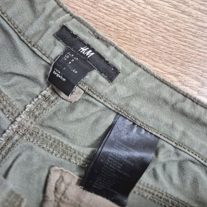 H&M Olajzöld farmer rövidnadrág - 34 (S)