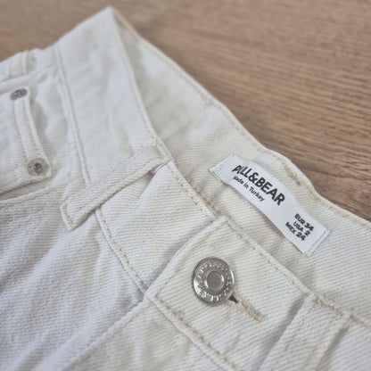 Pull&Bear ekrü női farmernadrág - S