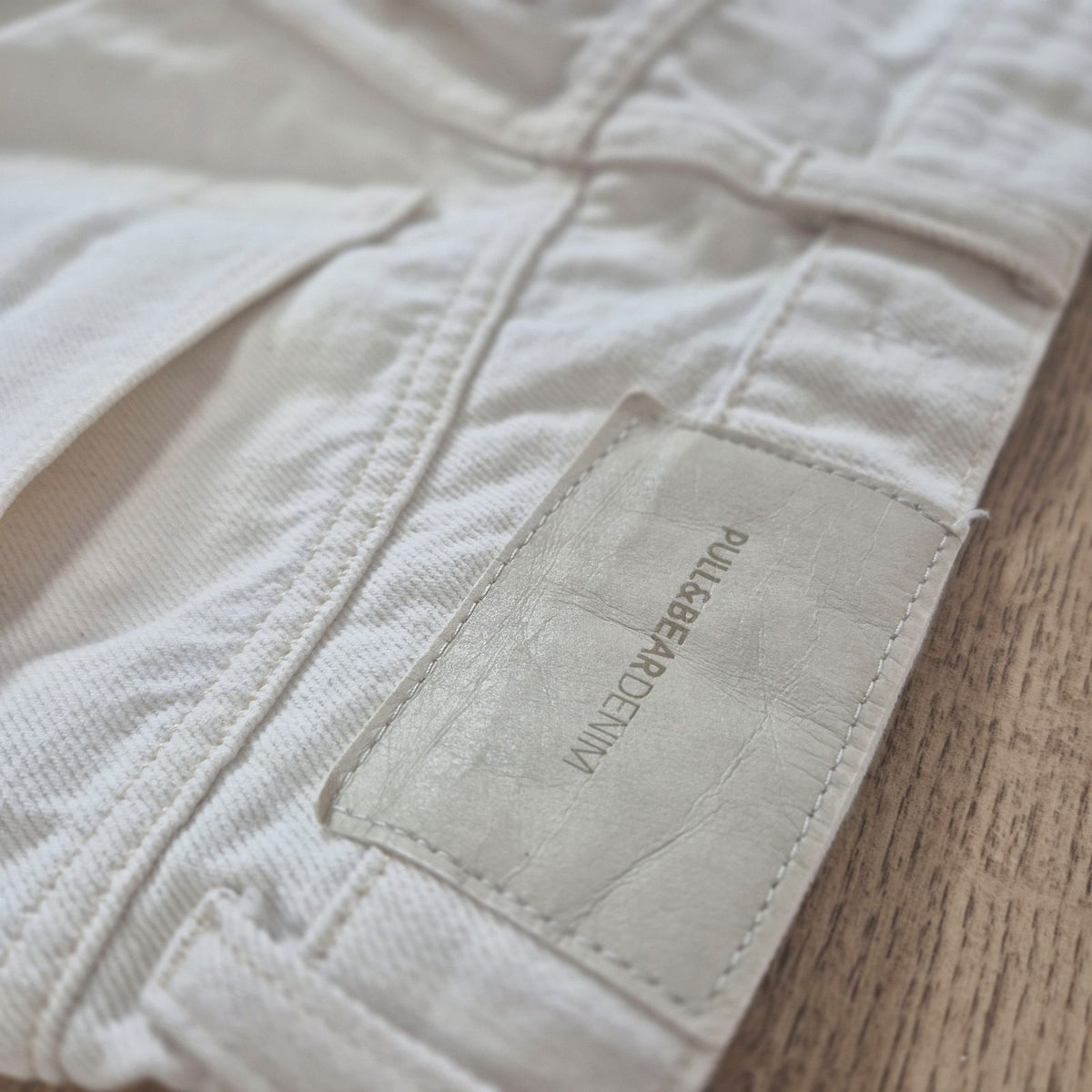 Pull&Bear ekrü női farmernadrág - S