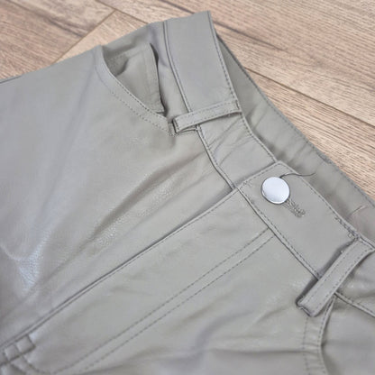 H&M bézs női műbőr nadrág - XS
