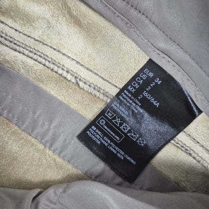 H&M bézs női műbőr nadrág - XS