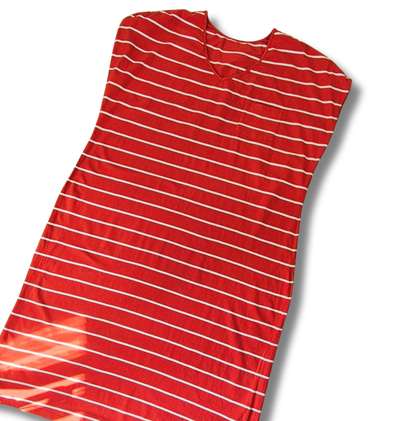 Piros női maxi ruha - 3XL