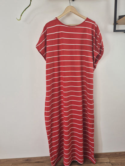 Piros női maxi ruha - 3XL