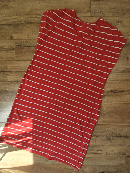 Piros női maxi ruha - 3XL