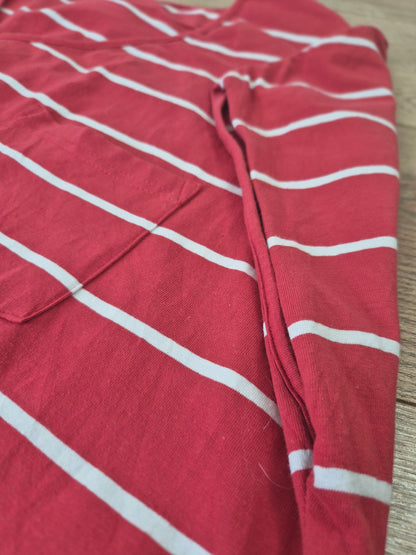 Piros női maxi ruha - 3XL
