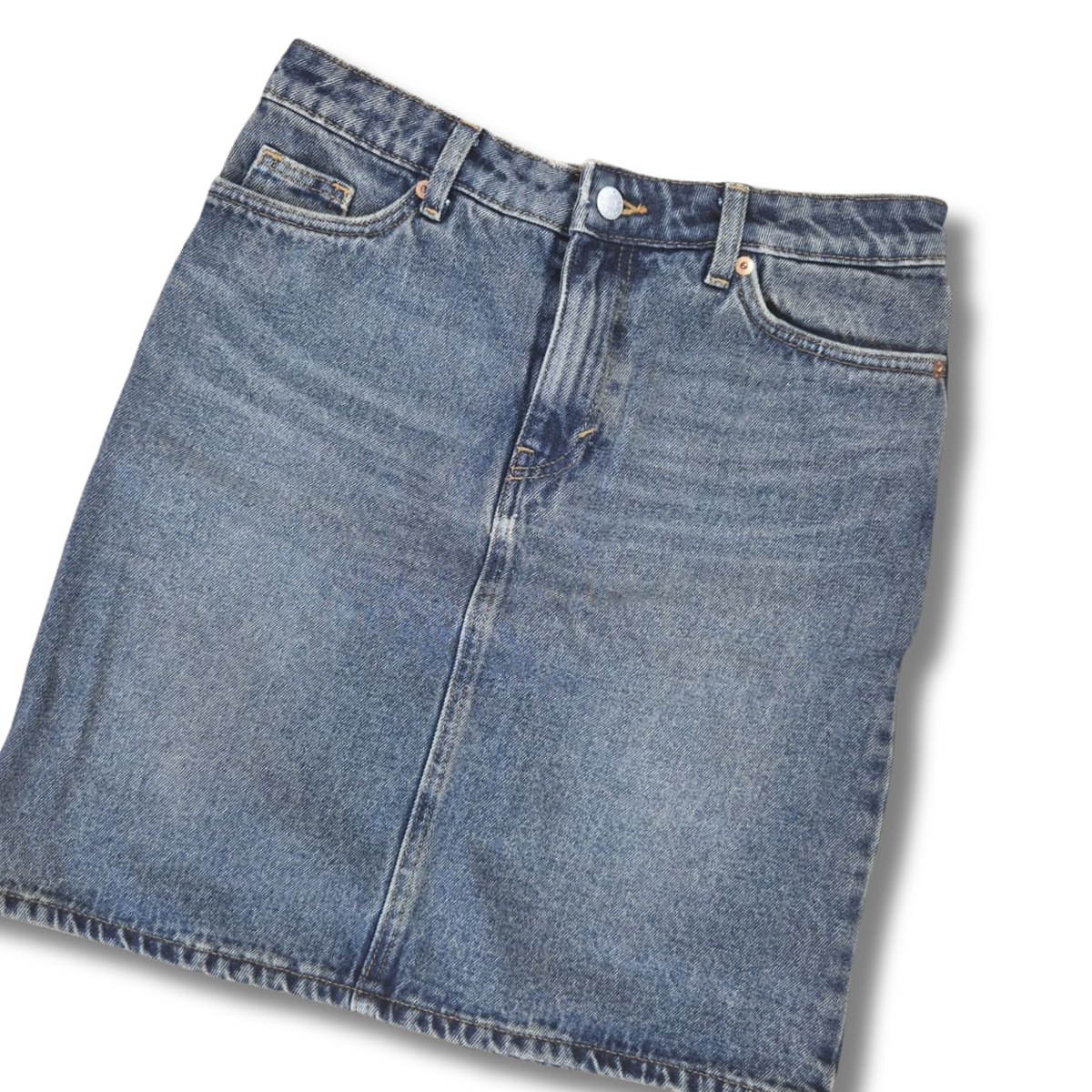Monki kék női farmer miniszoknya - XS