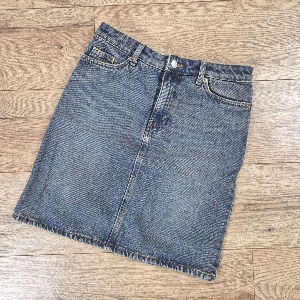 Monki kék női farmer miniszoknya - XS