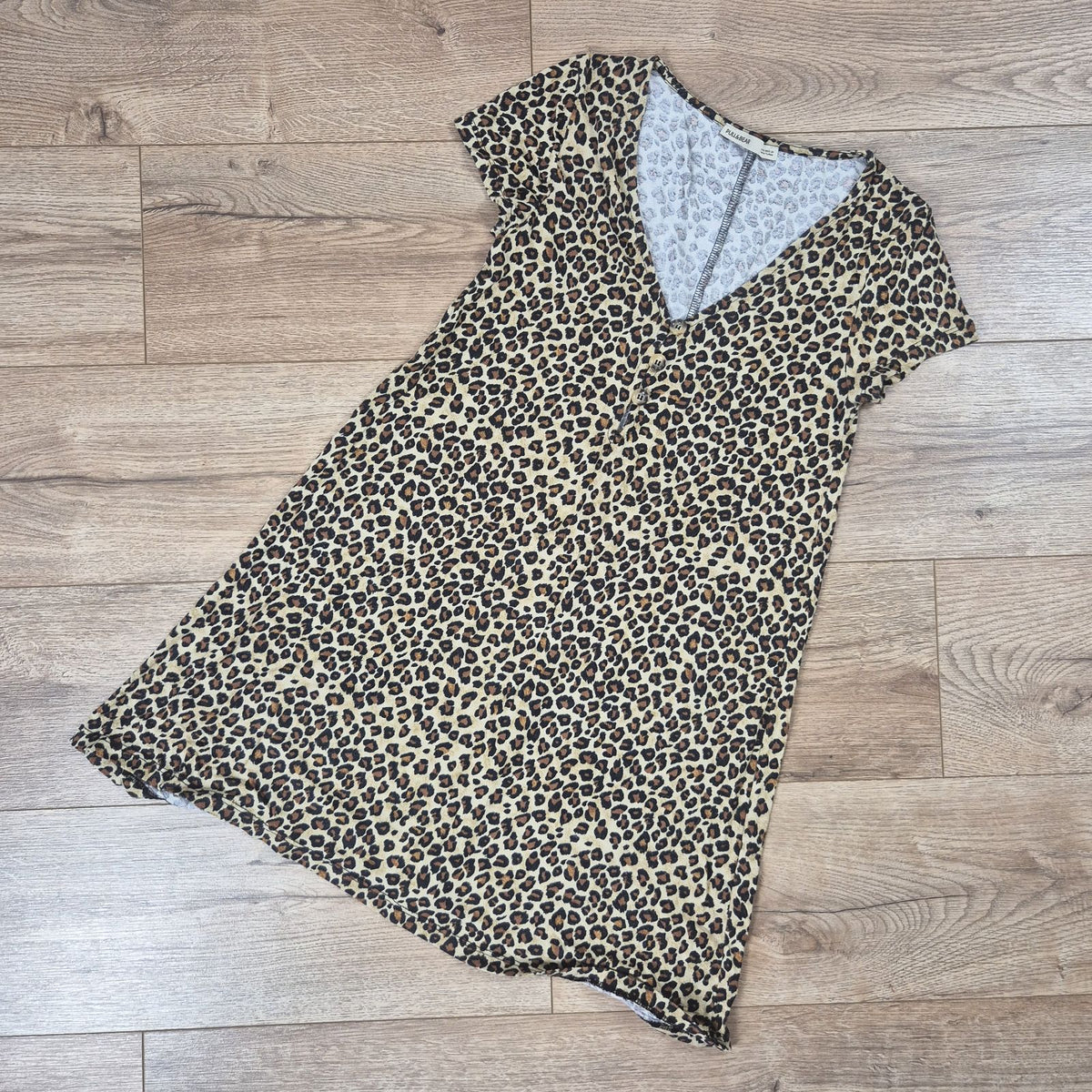 Pull&Bear leopárdmintás gombos női ruha - S