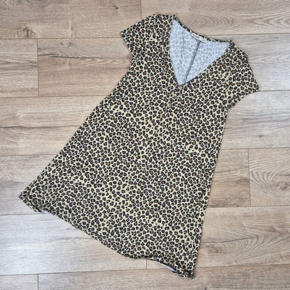 Pull&Bear leopárdmintás gombos női ruha - S