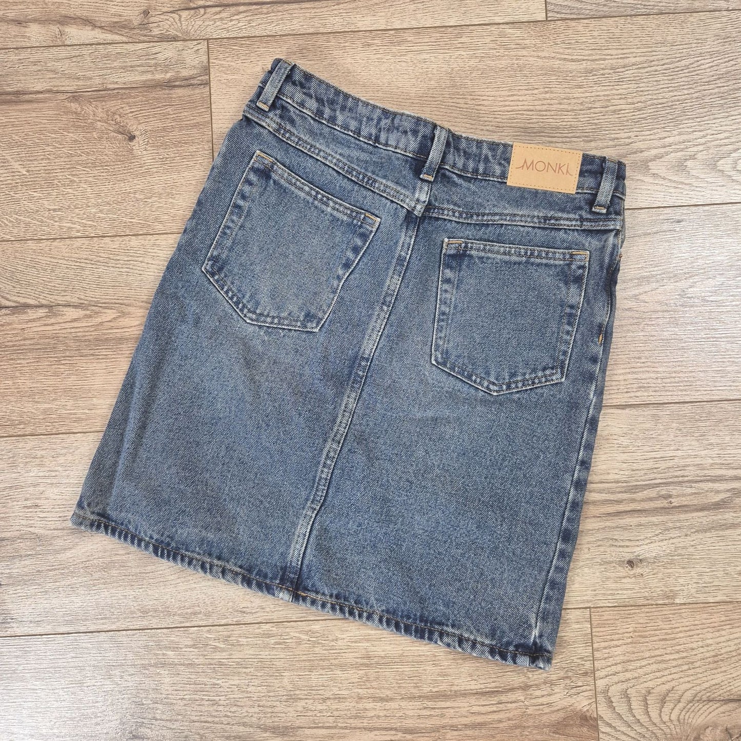 Monki kék női farmer miniszoknya - XS
