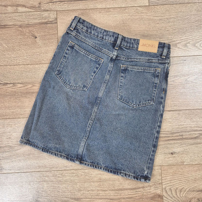 Monki kék női farmer miniszoknya - XS