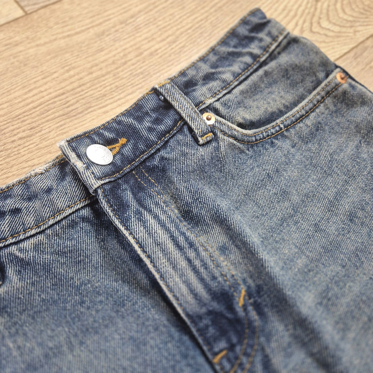 Monki kék női farmer miniszoknya - XS