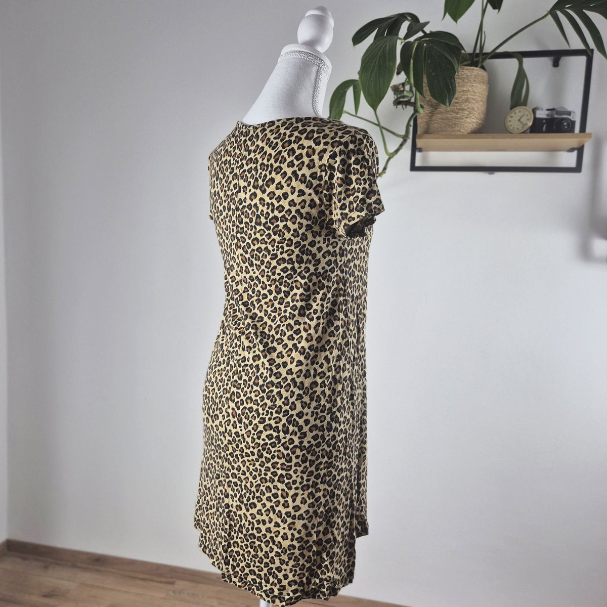Pull&Bear leopárdmintás gombos női ruha - S