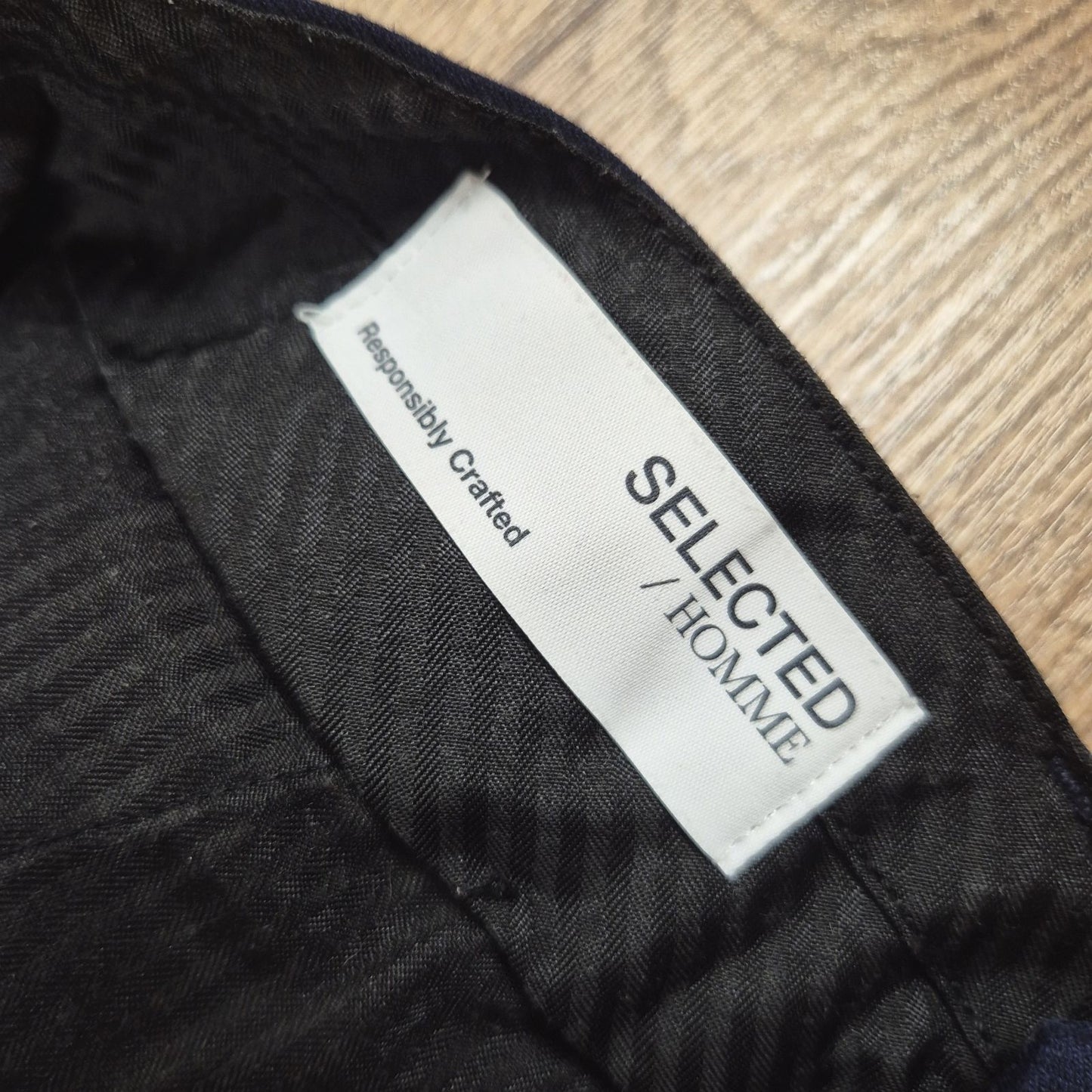 Selected Homme sötétkék elegáns férfi rövidnadrág / bermuda - 46 (S/M)