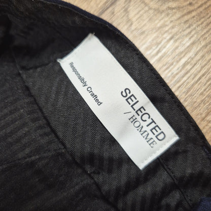 Selected Homme sötétkék elegáns férfi rövidnadrág / bermuda - 46 (S/M)