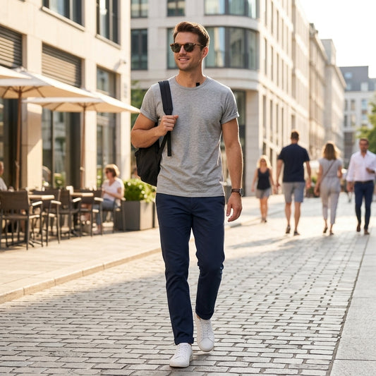 H&M krém férfi póló - M