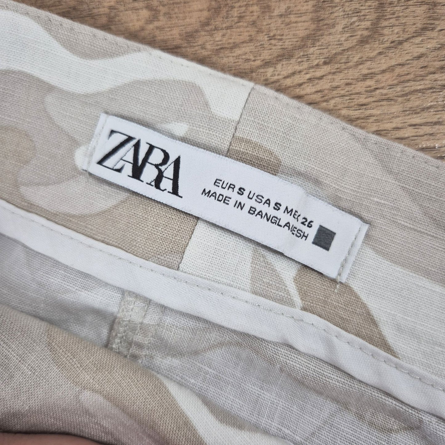 ZARA terepmintás átlapolós szoknya - S