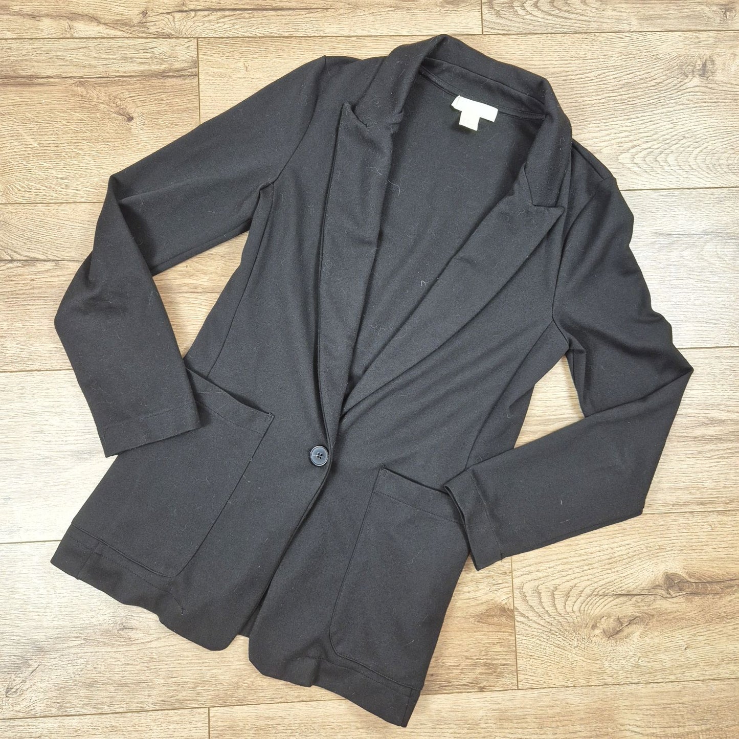 H&M fekete gombos női blézer - XS (EUR 34)