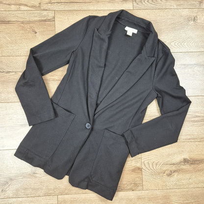 H&M fekete gombos női blézer - XS (EUR 34)