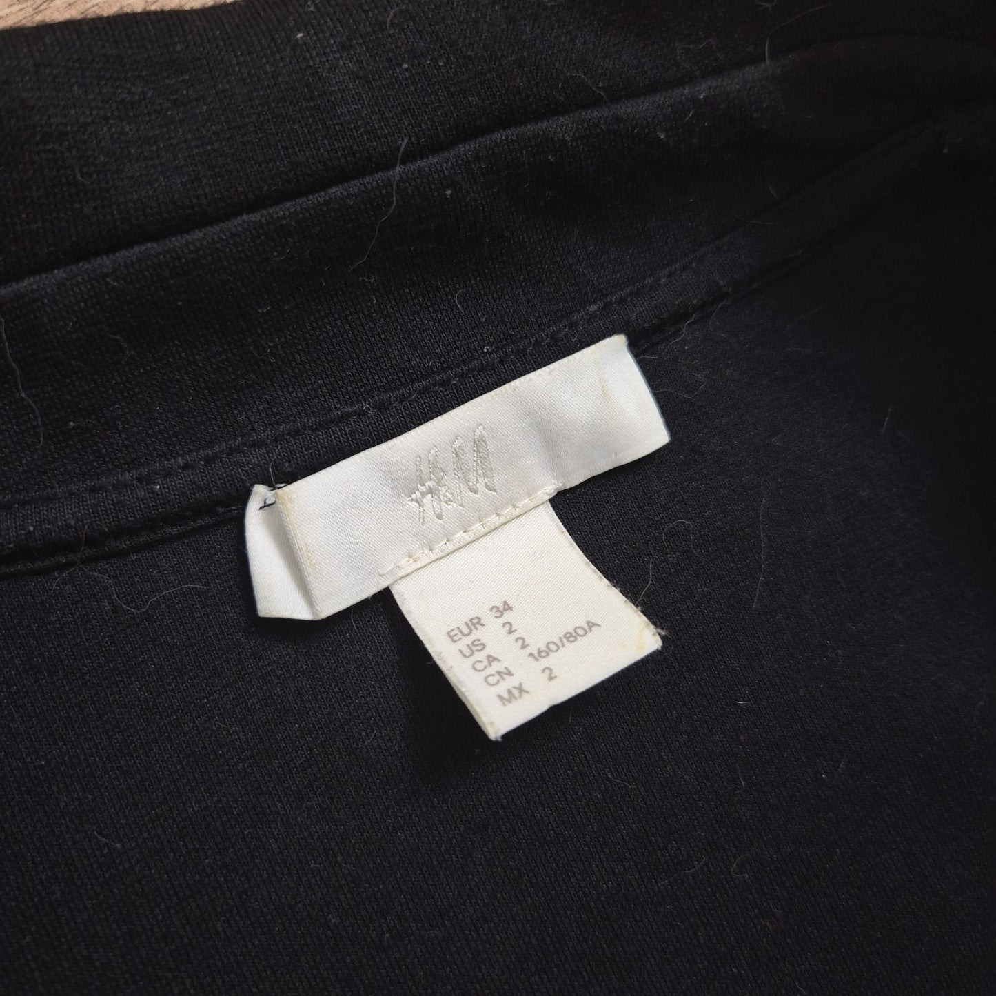 H&M fekete gombos női blézer - XS (EUR 34)