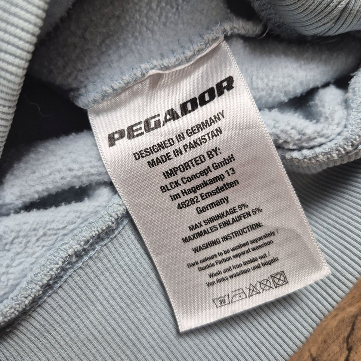 Pegador világoskék férfi kapucnis pulóver - S (hibás)