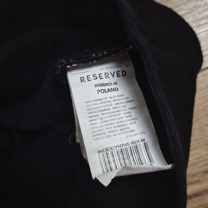 Reserved fekete-szürke mintás férfi pulóver - M