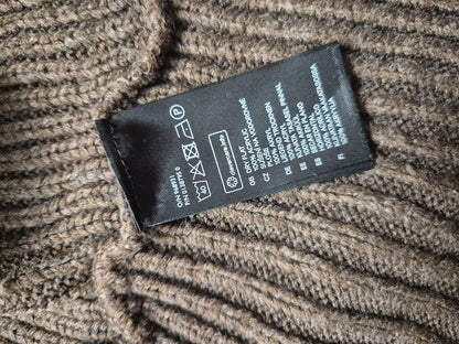 H&M Basic barna nyitott kötött kardigán - M
