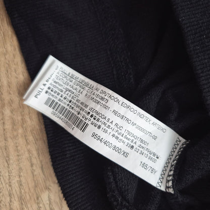 Pull&Bear fekete női laza crop pulóver - XS